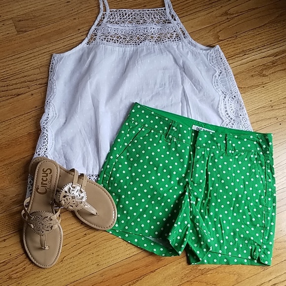 old navy polka dot shorts
